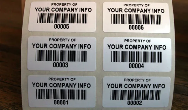 barcode labels asset tag manufacturer