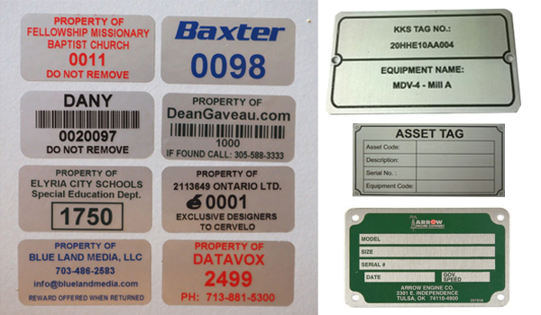 barcoad labels asset tags