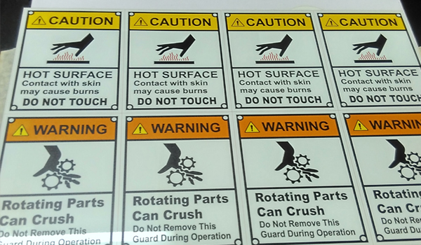machinery name plates