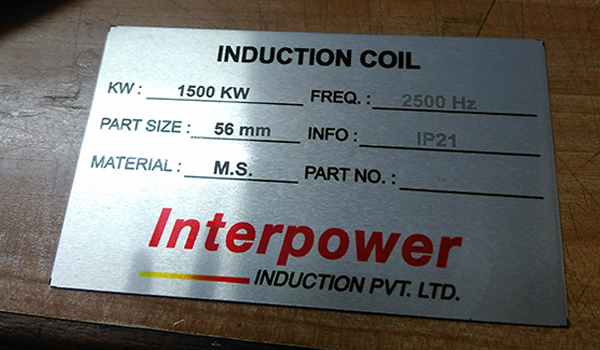 motor name plates