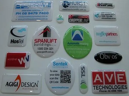 Pu Coated Dome Labels